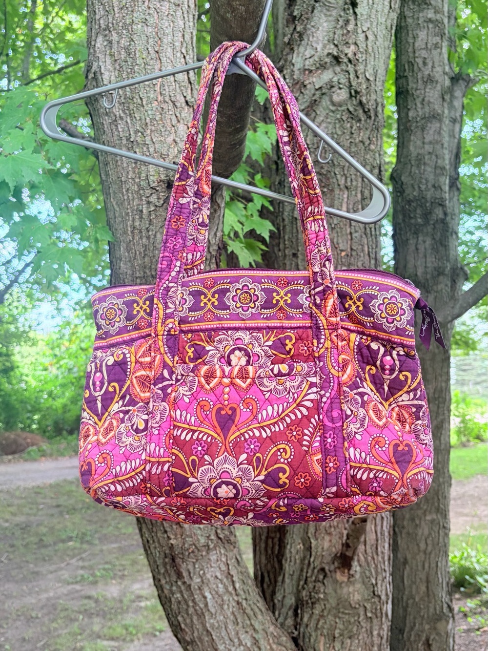 Vera Bradley Villager Tote in Safari Sunset, Retired Print
